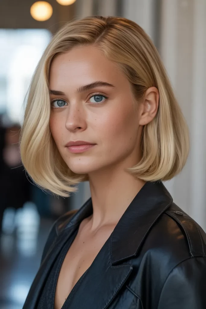 18. Blonde Bob with Polished Finish