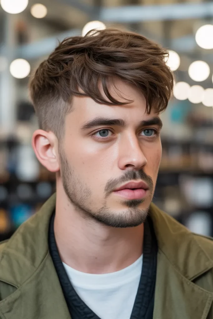 18. Subtle Mullet Men with Layered Top