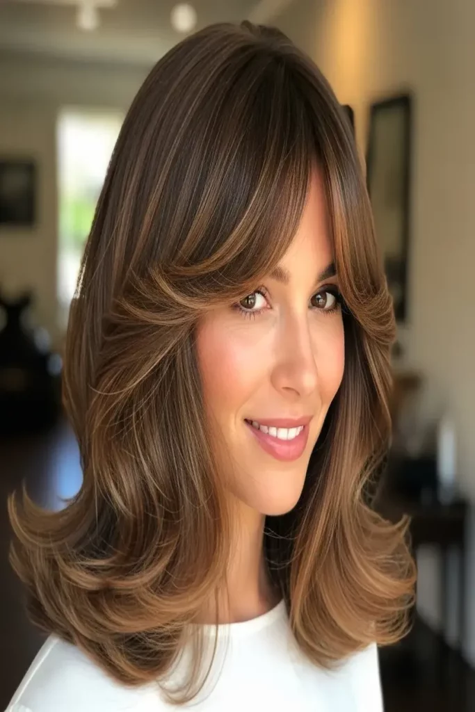 19. Blowout with Curtain Bangs 832x1248 1