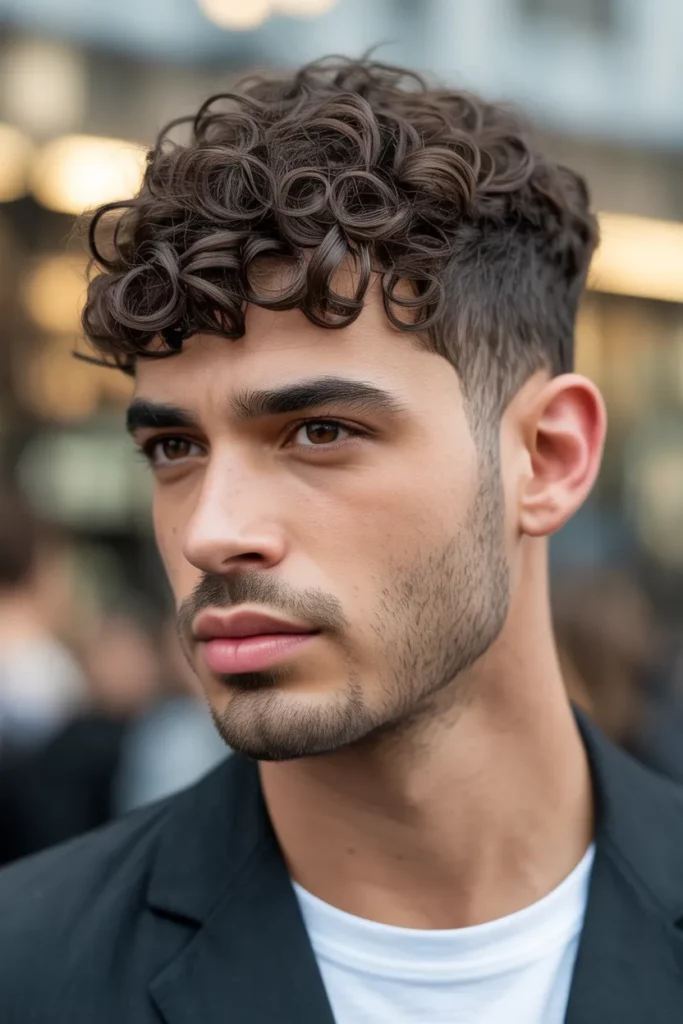 19. Curly Caesar Cut