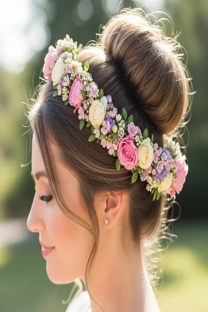 19. High Bun with Floral Crown 832x1248 1