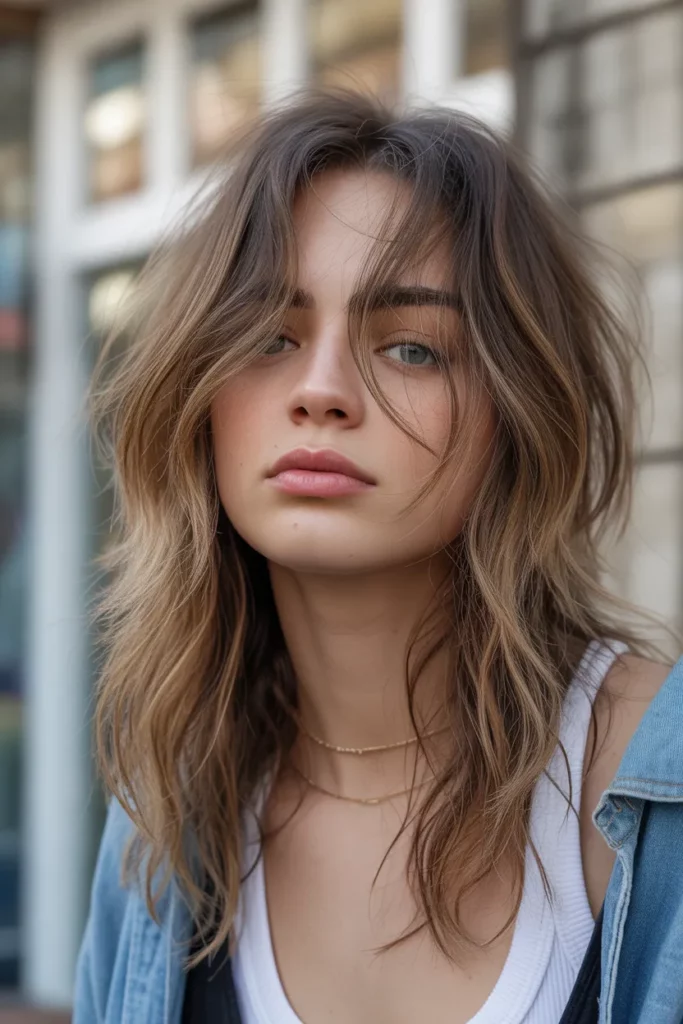 19. Messy Long Shag Look