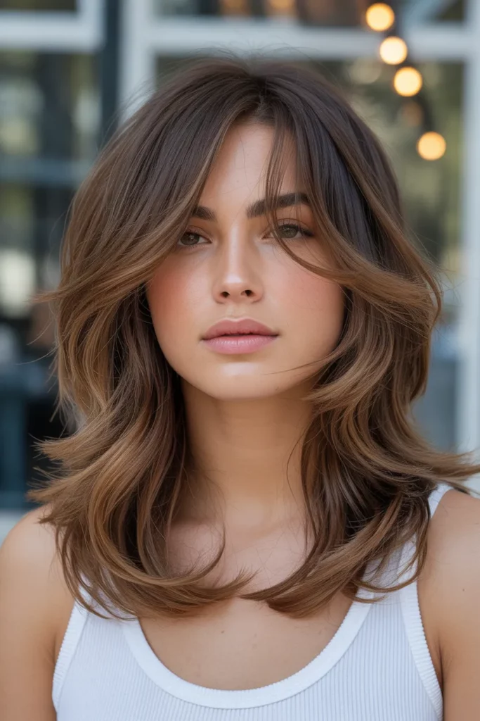 2. Layered Long Shag with Wispy Ends