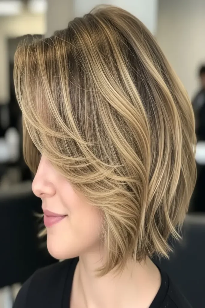 2. Textured Fluffy Bob with Side Part 832x1248 1