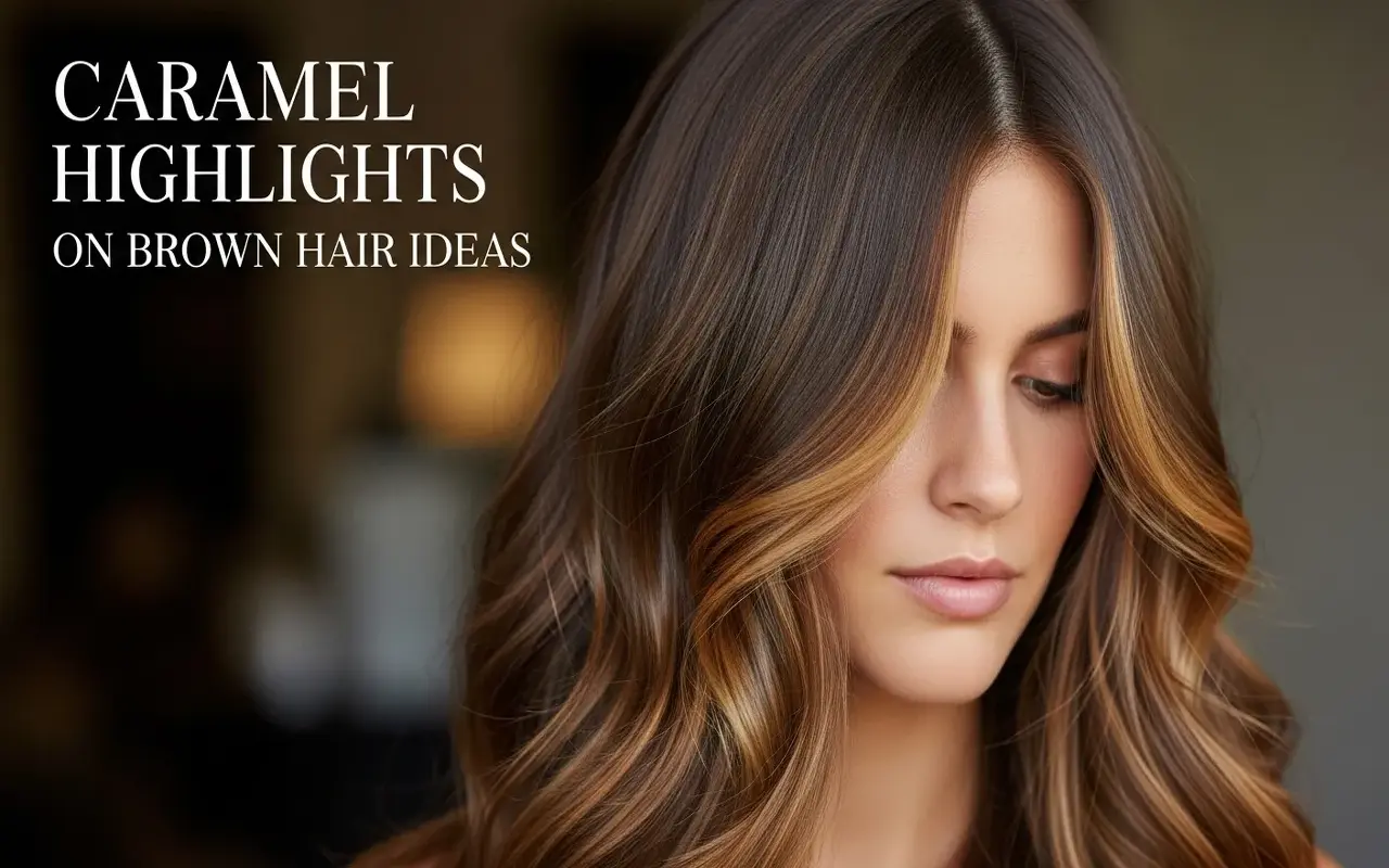 caramel highlights brown hair