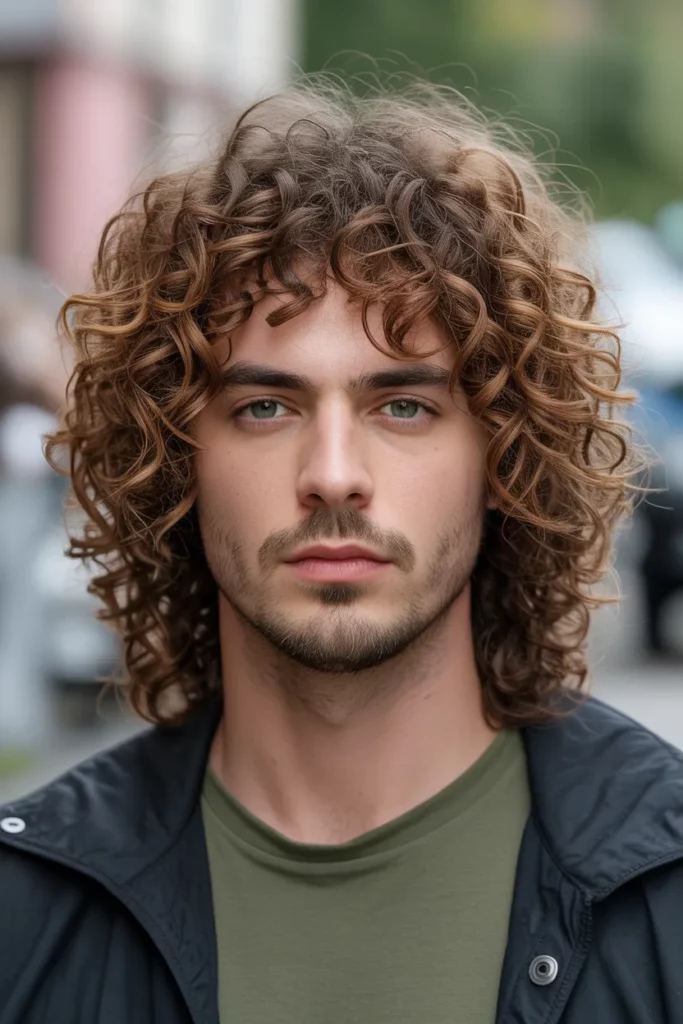 22 wild curly wolf cut