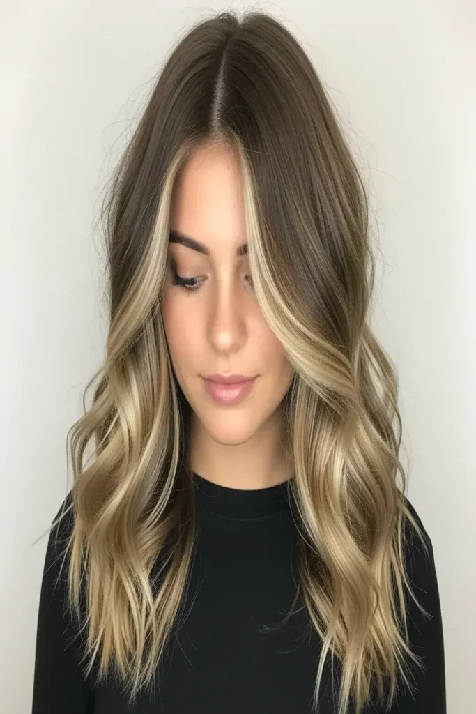 22. Stripes of Ash Blonde in Warm Hair 832x1248 1
