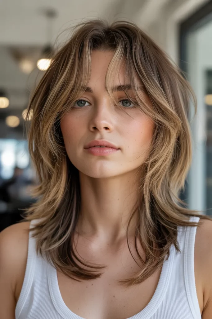 3. Long Shag with Face Framing Layers