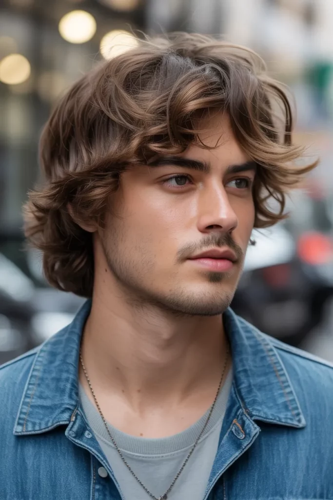 6. Tousled Medium Length Hair