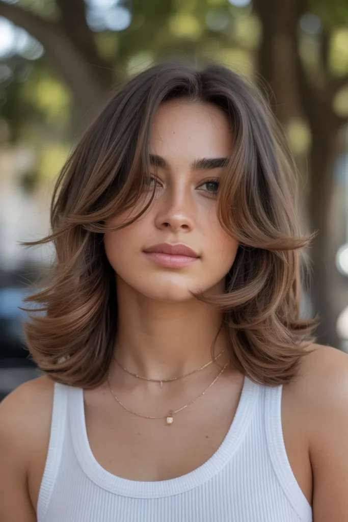 7. Long Shag with Feathered Layers