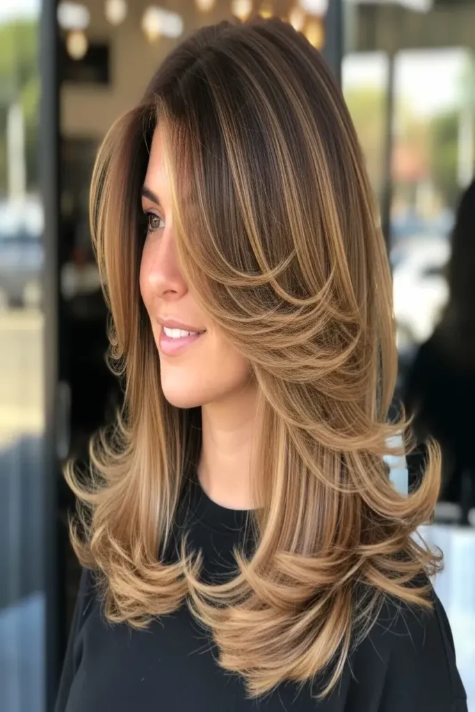8. Long Layers with Balayage Highlights 832x1248 1