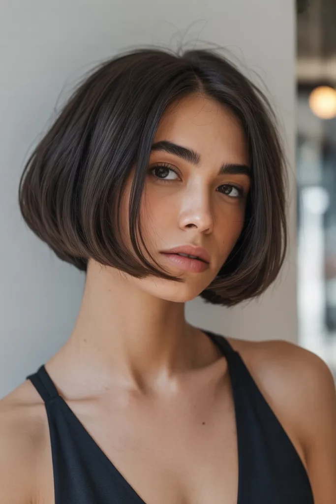 8. Long Pixie Bob with Blunt Ends