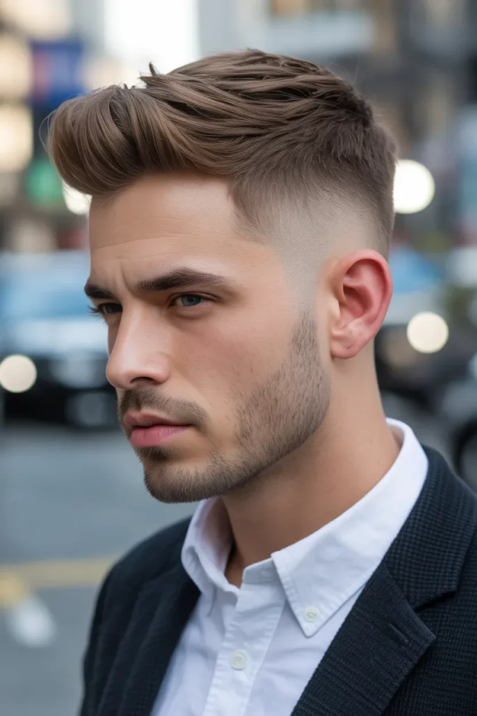 9. Skin Fade with Short Quiff