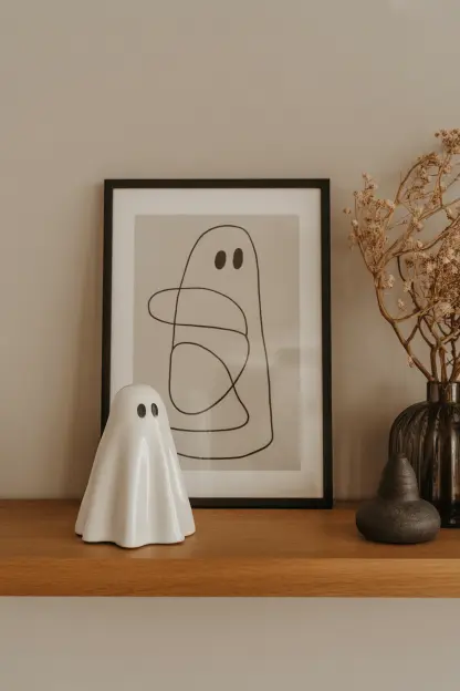 Abstract Ghost Decor