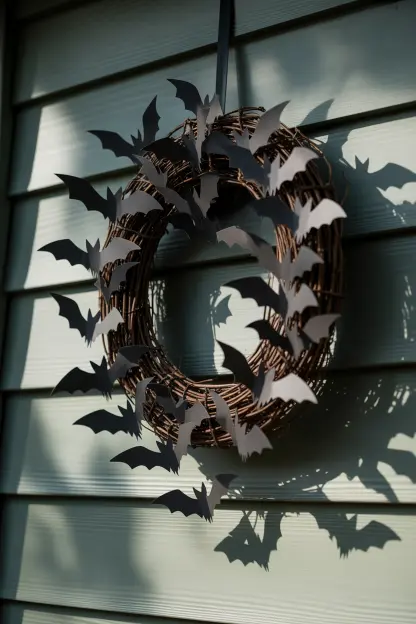 Bats in Flight Wreath