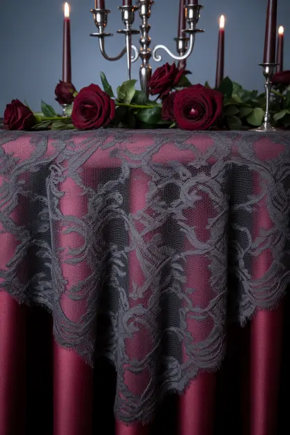 Black Lace Tablecloth