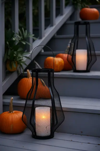 Black Webbed Lanterns