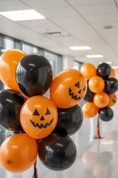 Black and Orange Balloons