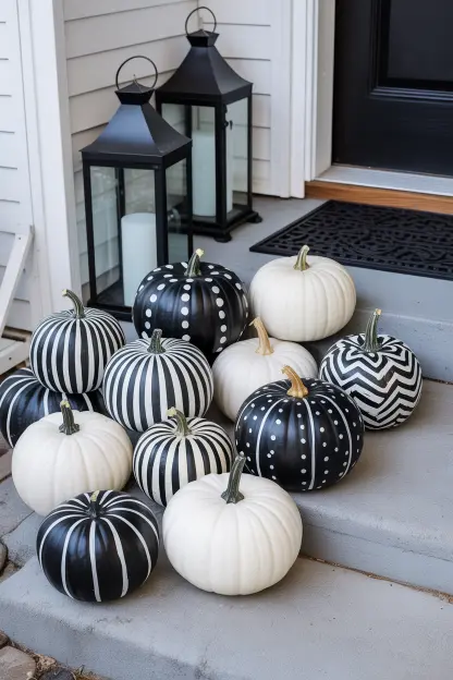 Black and White Pumpkins