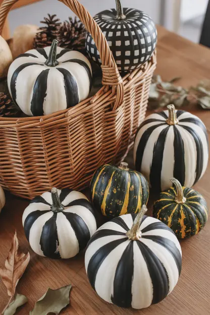 Black and White Pumpkins