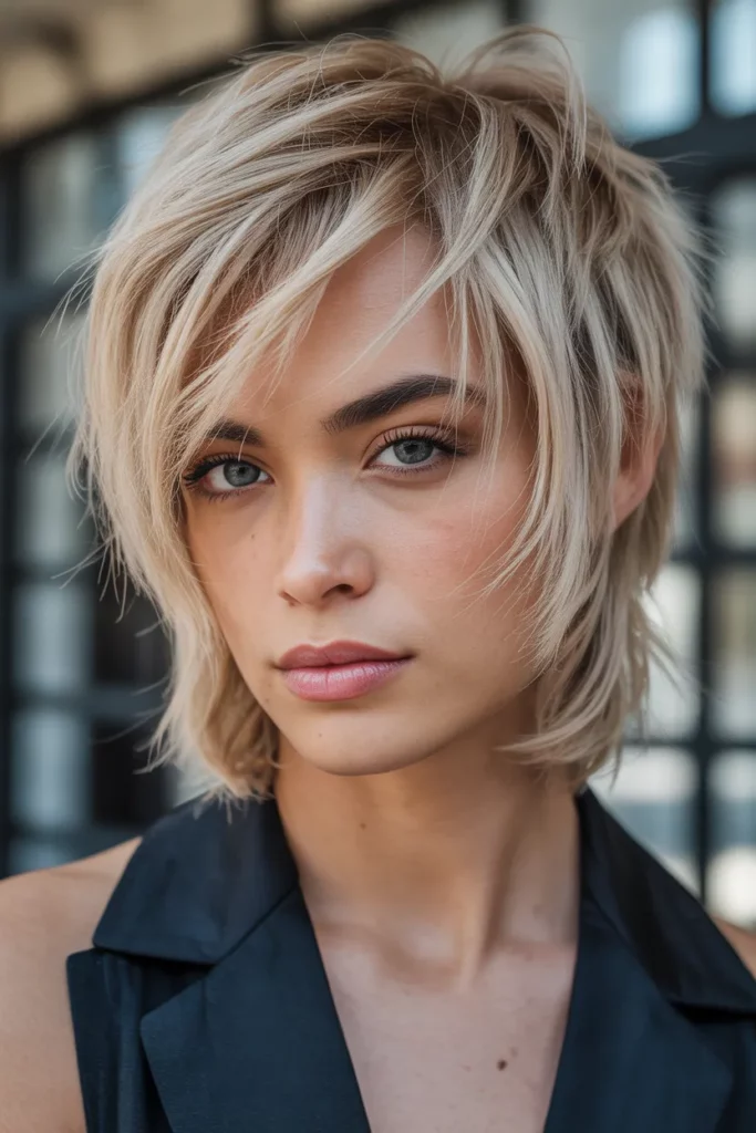 Blonde Wolf Cut
