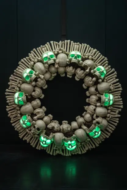 Bone and Skull Wreath