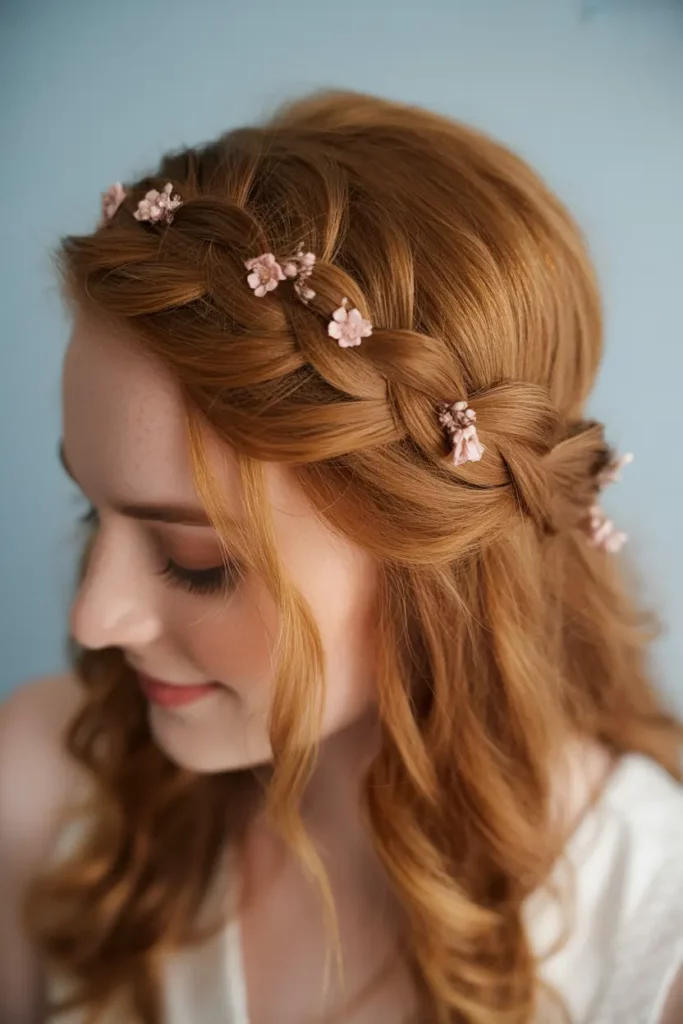 Braided Headband Hairstyles for Bridesmaids