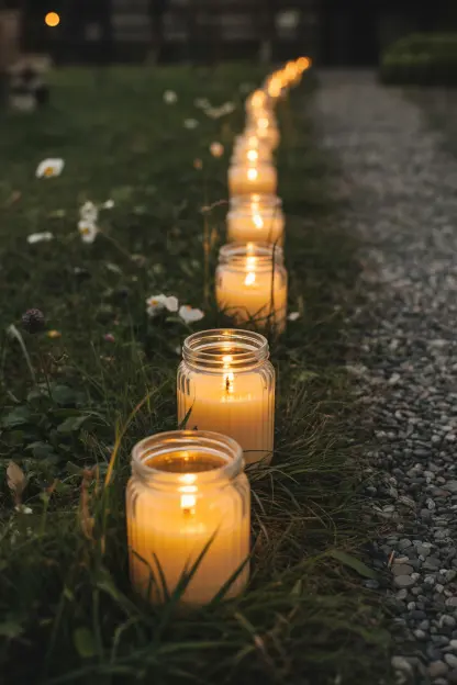 Candlelight Instead of Plastic Lights