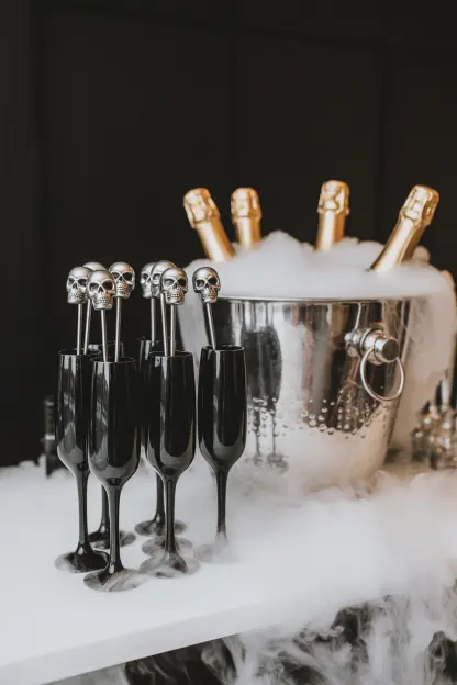 Champagne Bar with a Spooky Twist