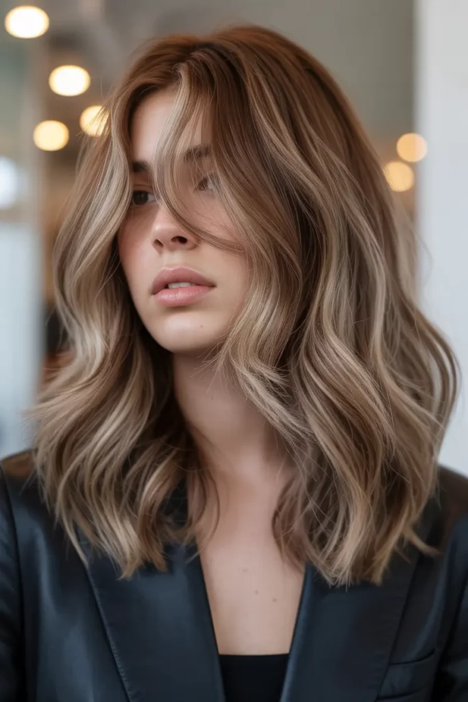 Chestnut Hair with Ash Brown Blend