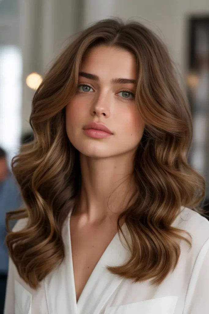 Classic Chestnut Brown Waves