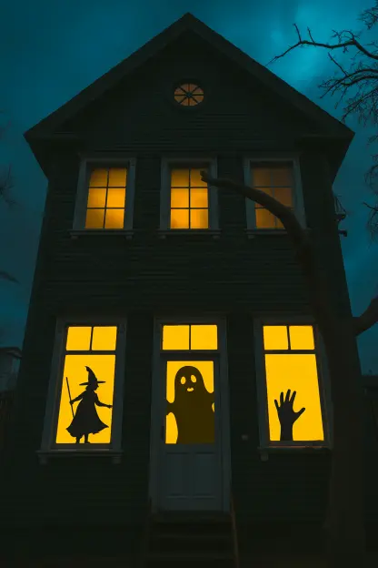 Creepy Window Silhouettes