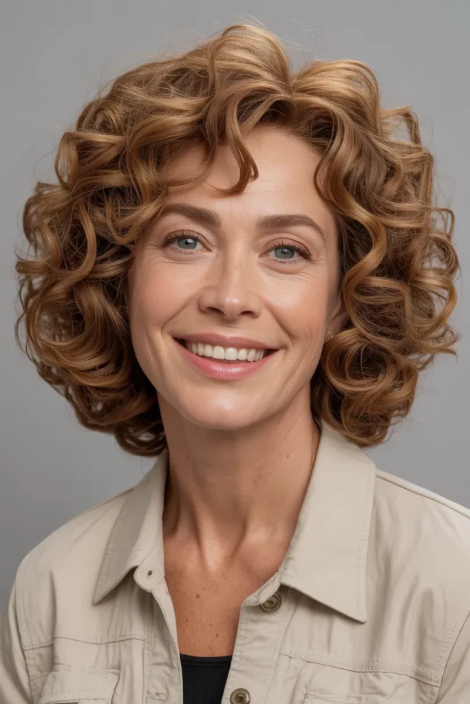 Curly Shoulder Length Cut 1