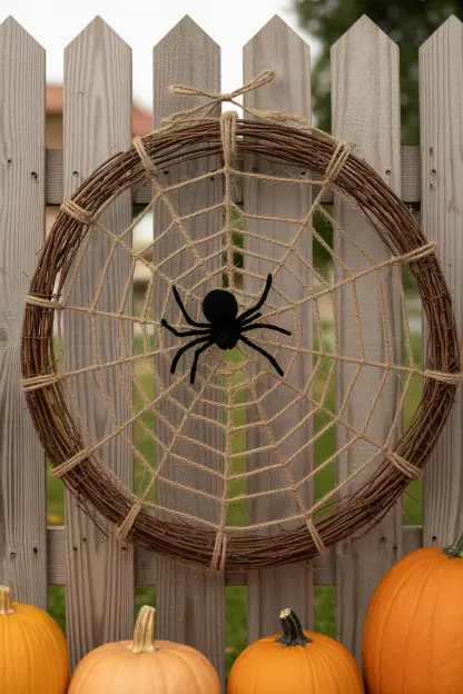 DIY Twig Spider Webs