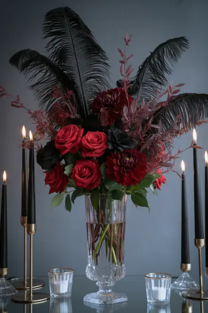 Dark Floral Arrangements