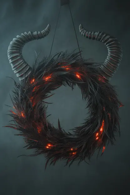 Demon Horn Wreath