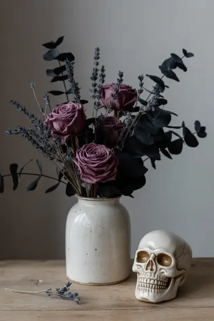 Dried Florals in Dark Colors