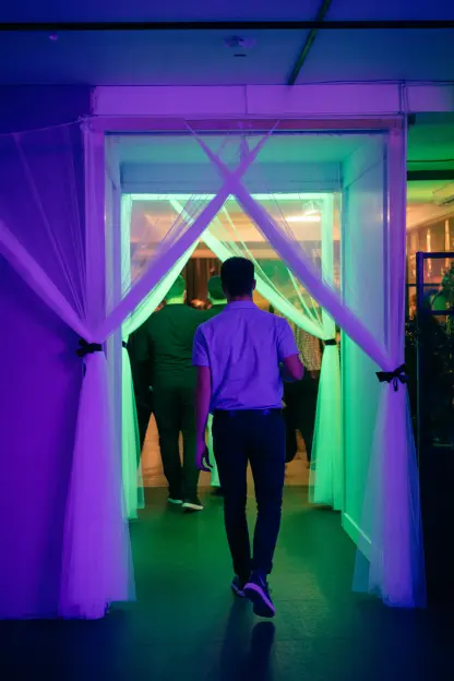 Fluorescent Curtains