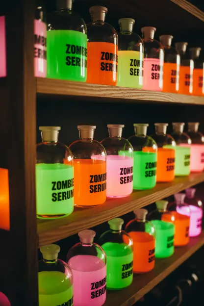 Fluorescent Potion Bottles