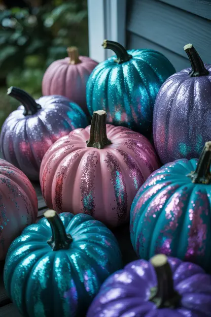 Glitter Pumpkins