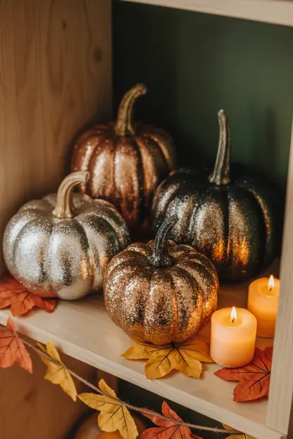 Glitter Pumpkins