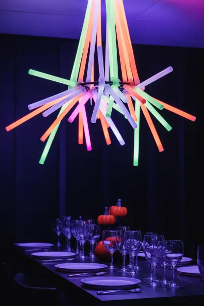 Glow Stick Chandelier