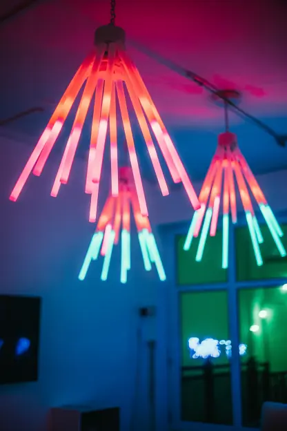 Glow Stick Chandeliers