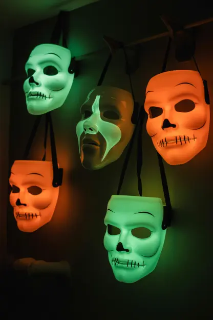 Glow-in-the-Dark Face Masks