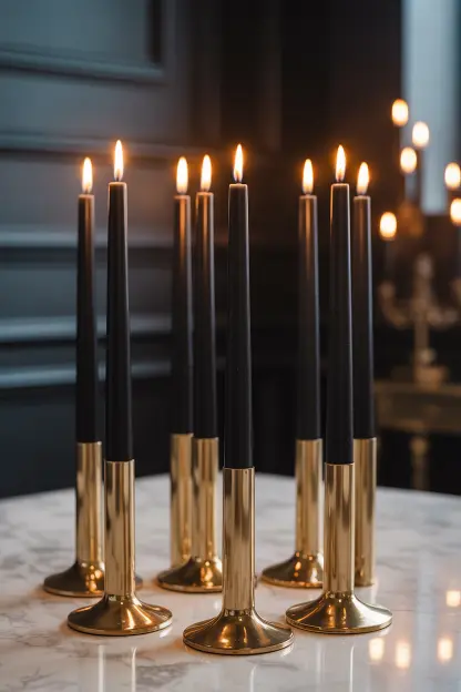 Gold-Dipped Candles