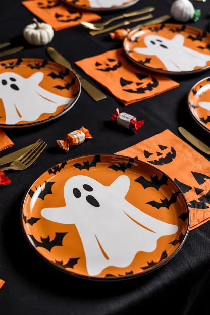 Halloween Plates and Napkins