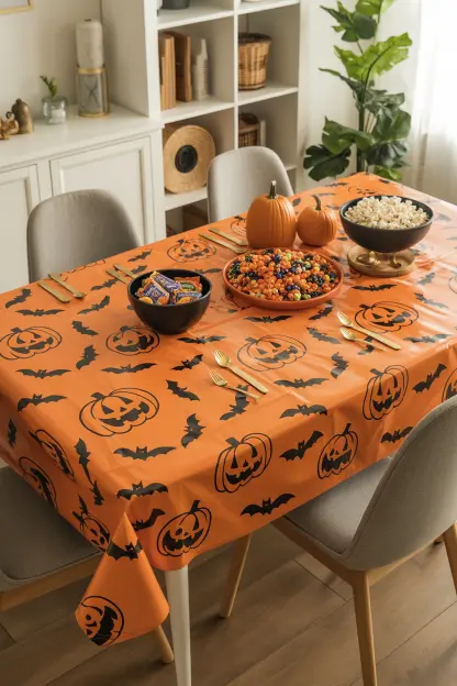 Halloween-Themed Tablecloths