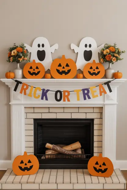 Kid-Friendly Mantel
