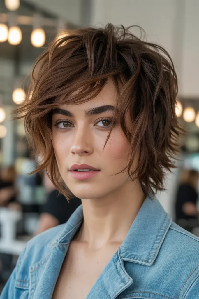 Kitty Cut with Messy Texture