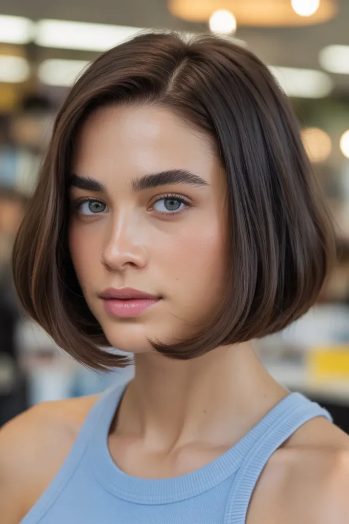 Kitty Cut with Middle Part